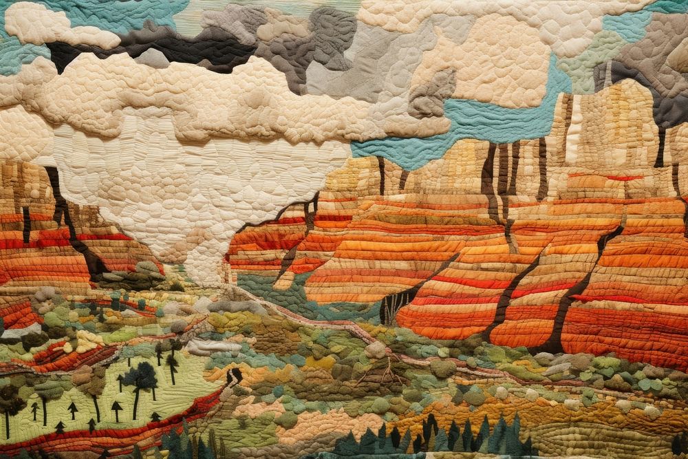 Grand canyon landscape craft art.
