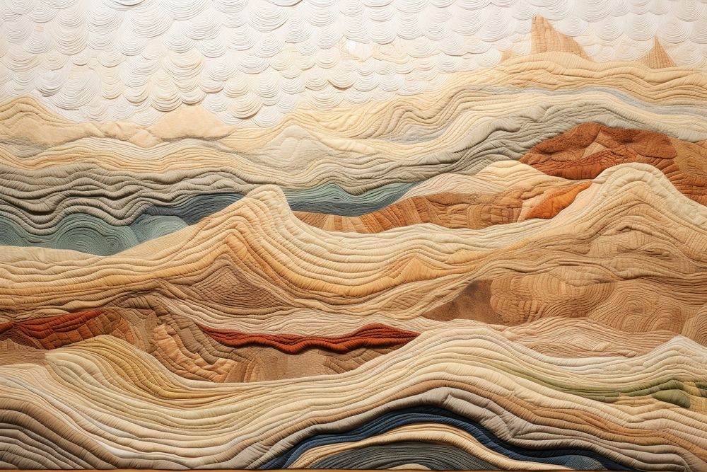 Sand dunes landscape texture art.
