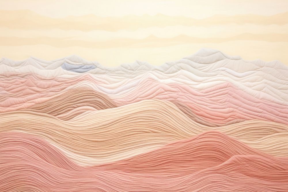 Sand dunes landscape textile texture.