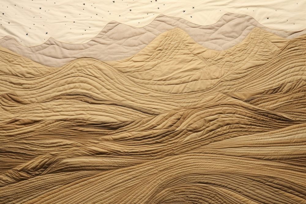 Sand dunes landscape textile texture.
