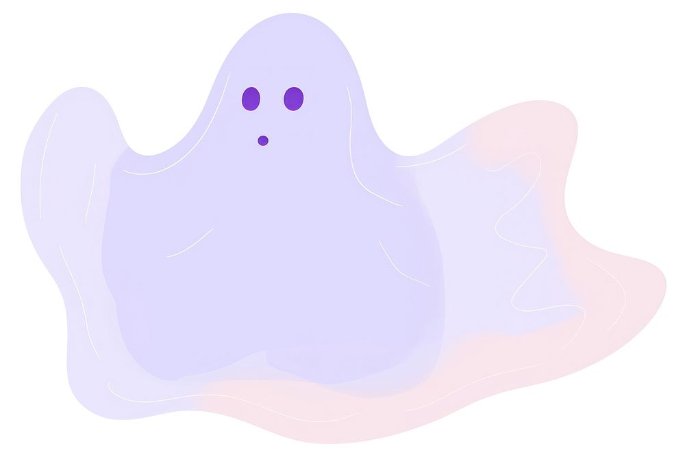 Ghost cartoon drawing purple.