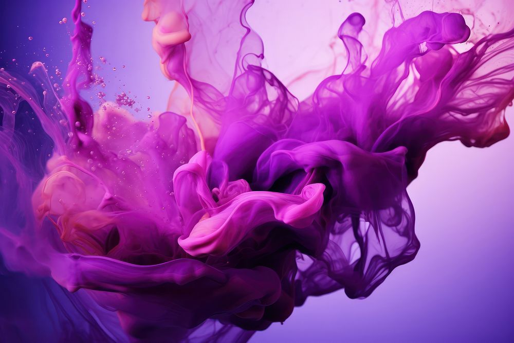 Purple abstract painting flowing.