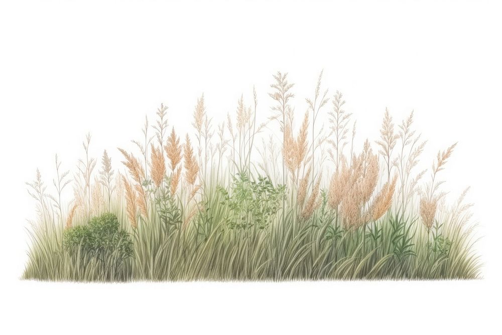 Grassland borders outdoors drawing nature. AI generated Image by rawpixel.
