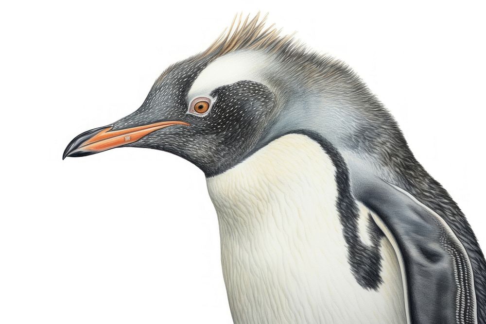 Portrait of a Penguin penguin animal bird. AI generated Image by rawpixel.