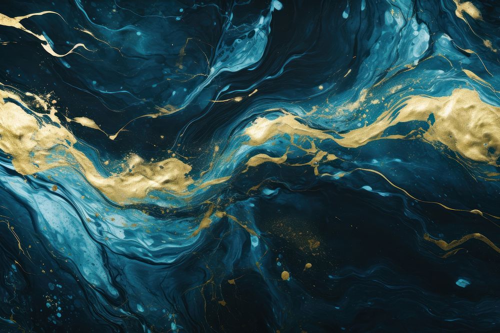 Blue and gold abstract nature backgrounds.