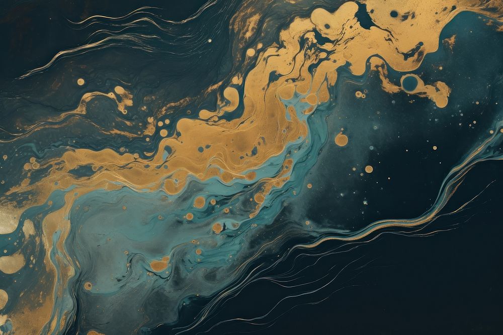 Blue and gold abstract space backgrounds.