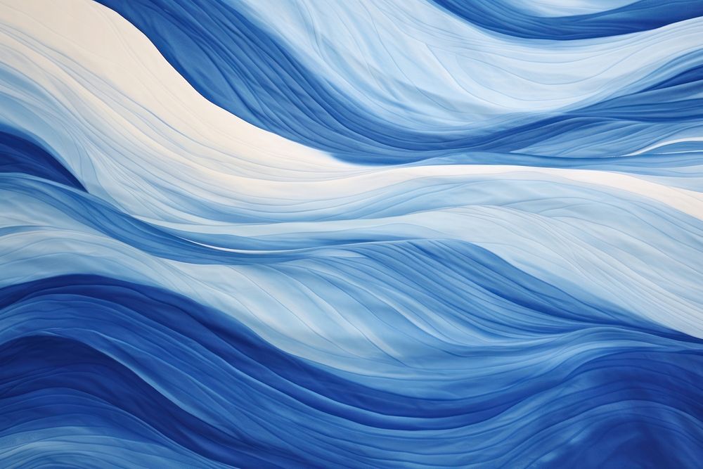 Blue wave backgrounds abstract painting striped.