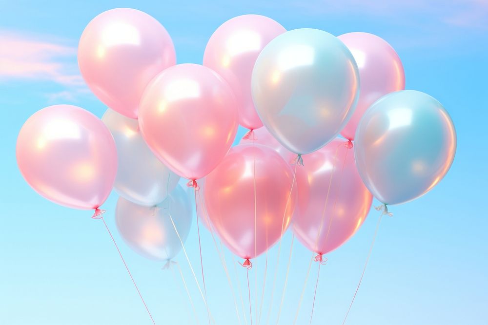 Balloons tranquility anniversary celebration.