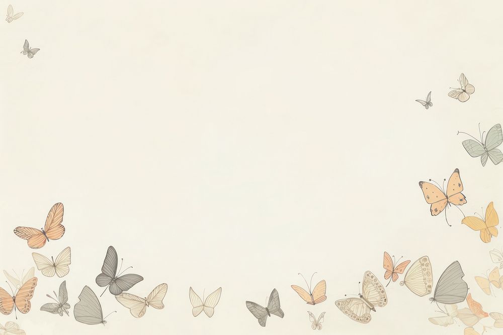 Butterflies animal backgrounds illustrated. AI generated Image by rawpixel.