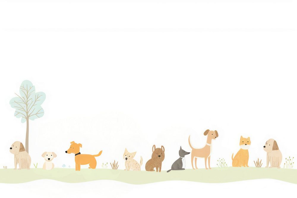 Cute dogs animal mammal pet. AI generated Image by rawpixel.