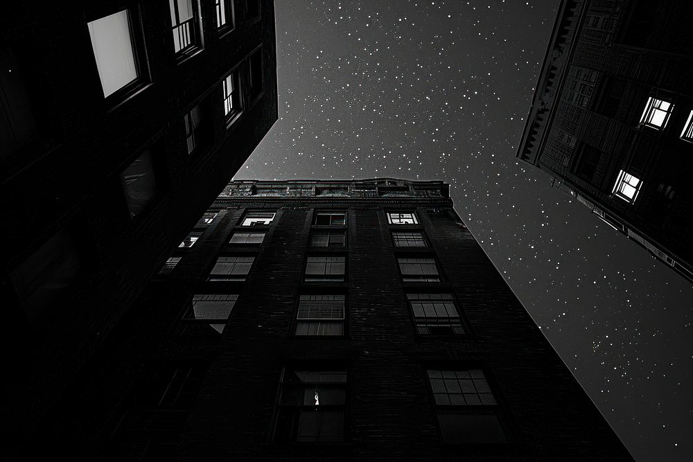 Night sky night city architecture.