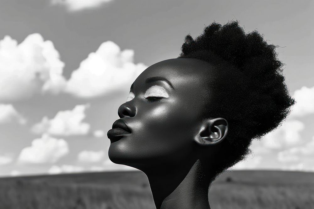 African women photography monochrome portrait.