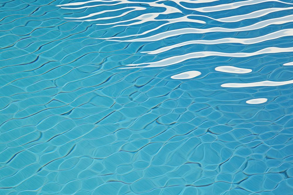Blue swimming outdoors rippled.
