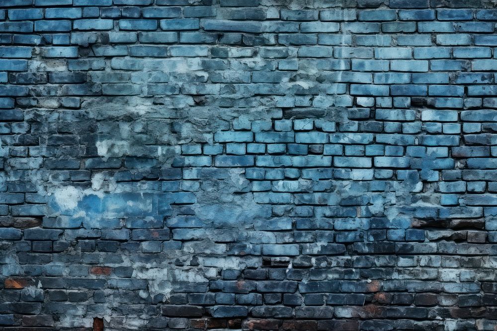 Blue textured brick wall architecture backgrounds blue.