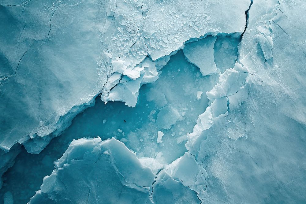 Fracture of iceberg glacier nature backgrounds.