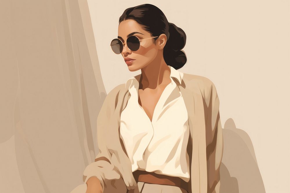 Business fashion sunglasses adult woman.