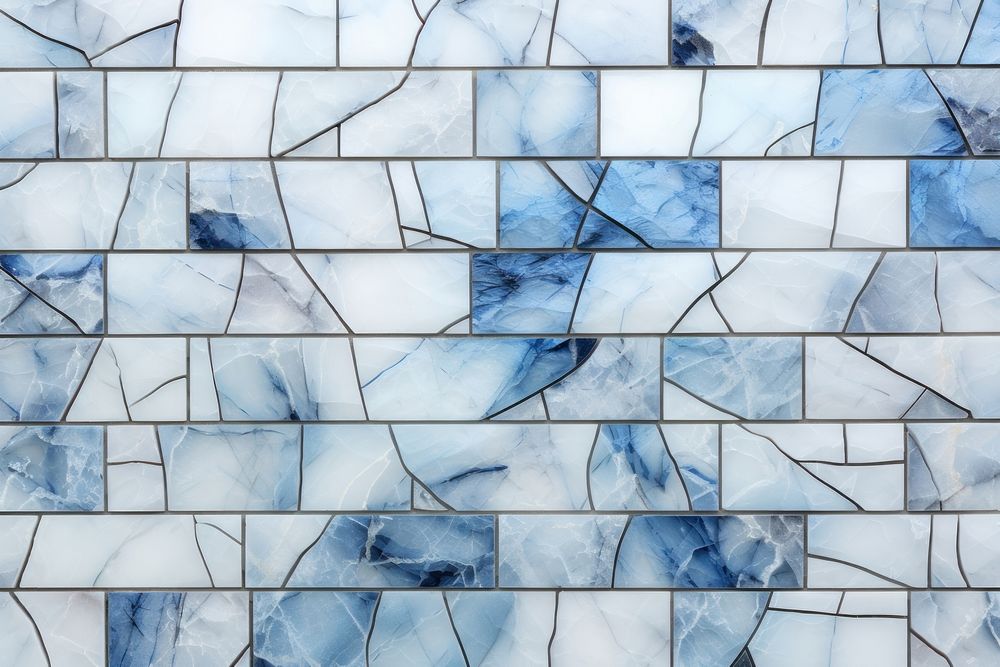 Sky-blue tile architecture pattern.