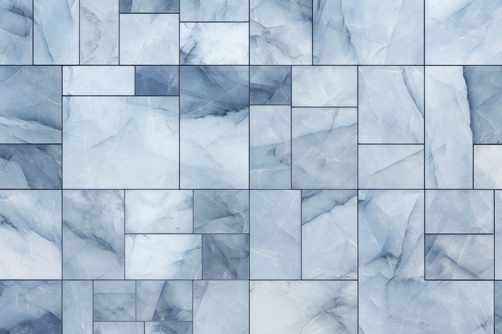 Sky-blue tile flooring pattern.