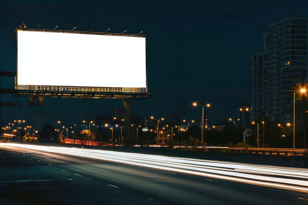 Motorway billboard advertisement.