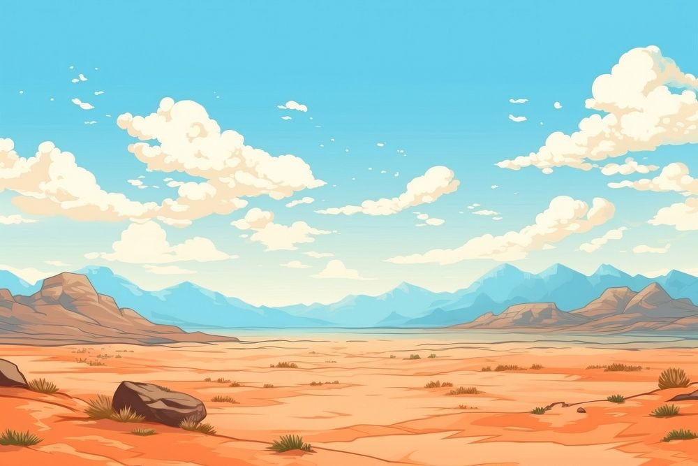 Desert landscape backgrounds outdoors.