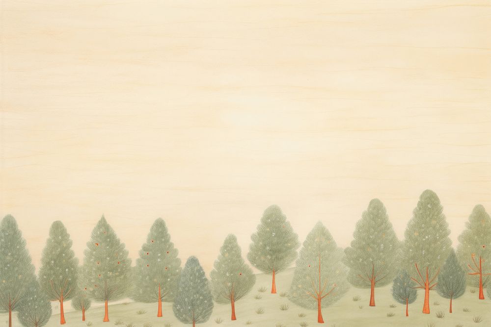 Pine tree background backgrounds outdoors painting. AI generated Image by rawpixel.
