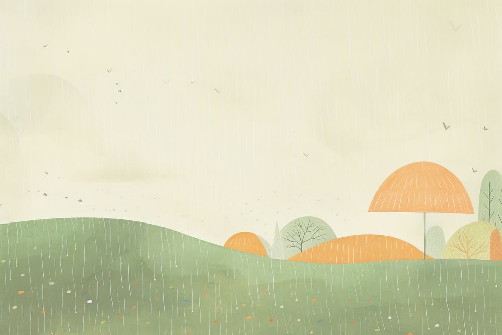 Rainy background drawing backgrounds painting. AI generated Image by rawpixel.