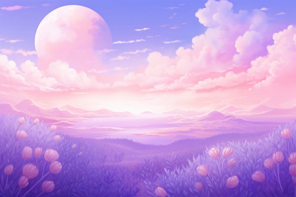 Lavender field backgrounds landscape outdoors.