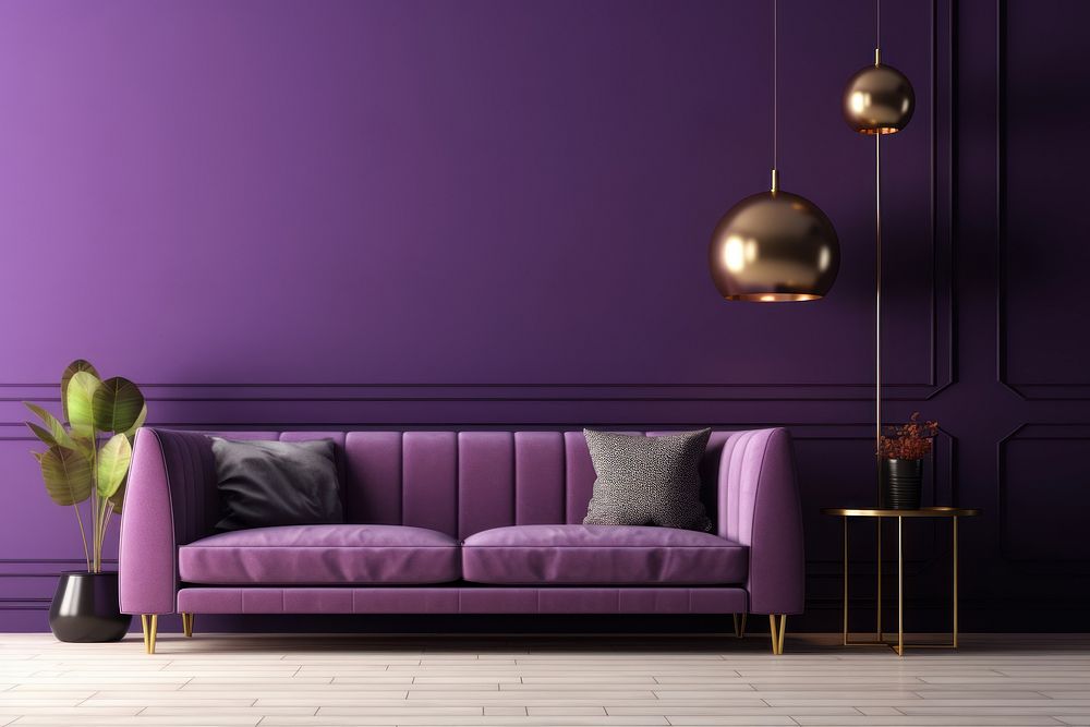Purple furniture cushion pillow.