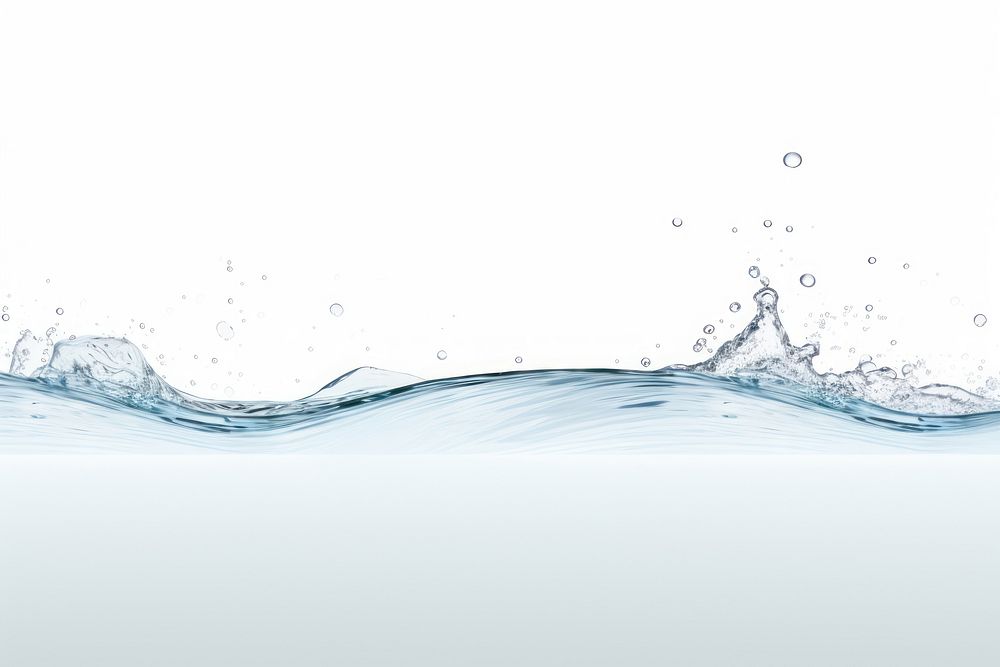 Water border backgrounds water white background. AI generated Image by rawpixel.