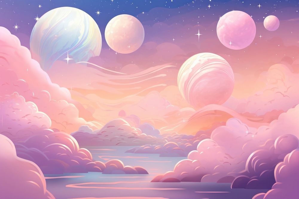Planets night backgrounds astronomy.