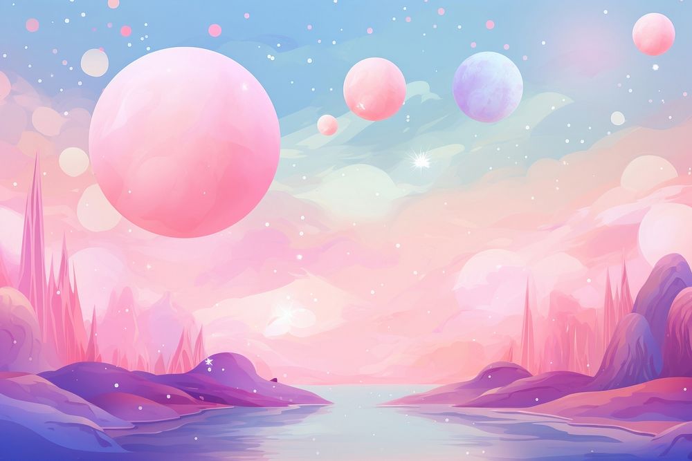 Planets backgrounds outdoors balloon.