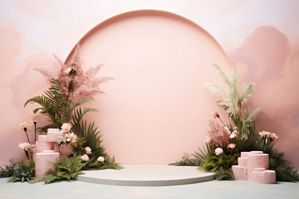 Nature background product display backdrop pastel.