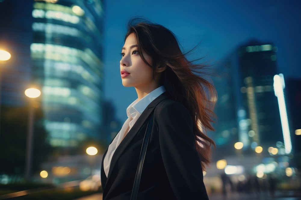 Thai businesswoman adult photo city. AI generated Image by rawpixel.