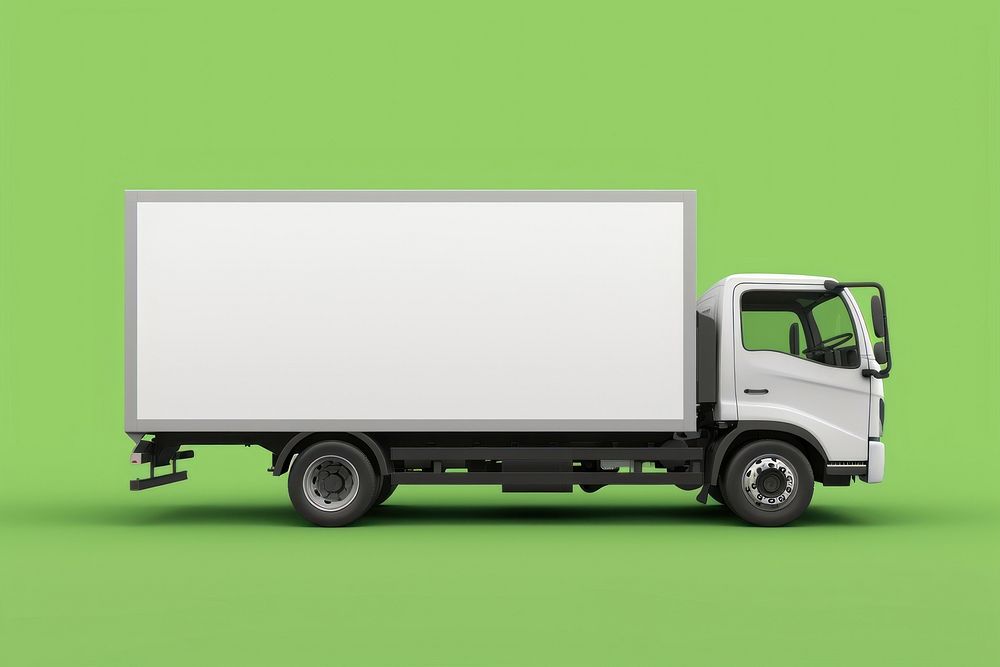 Cargo truck  vehicle green car.