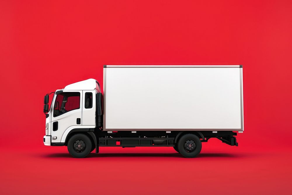 Cargo truck  vehicle cargo red.