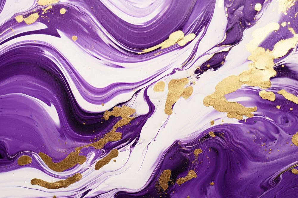 Purple and gold backgrounds abstract painting.