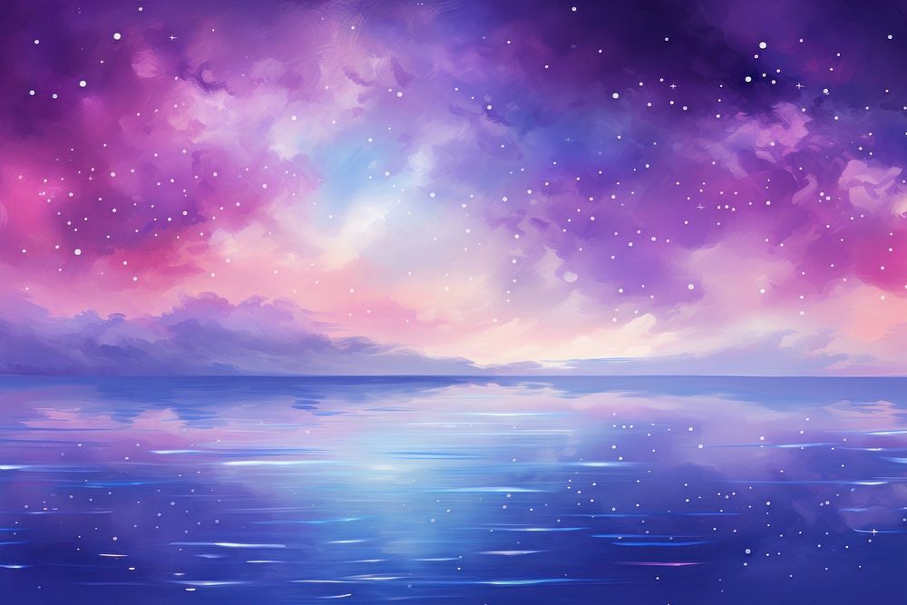 Purple sky backgrounds reflection.
