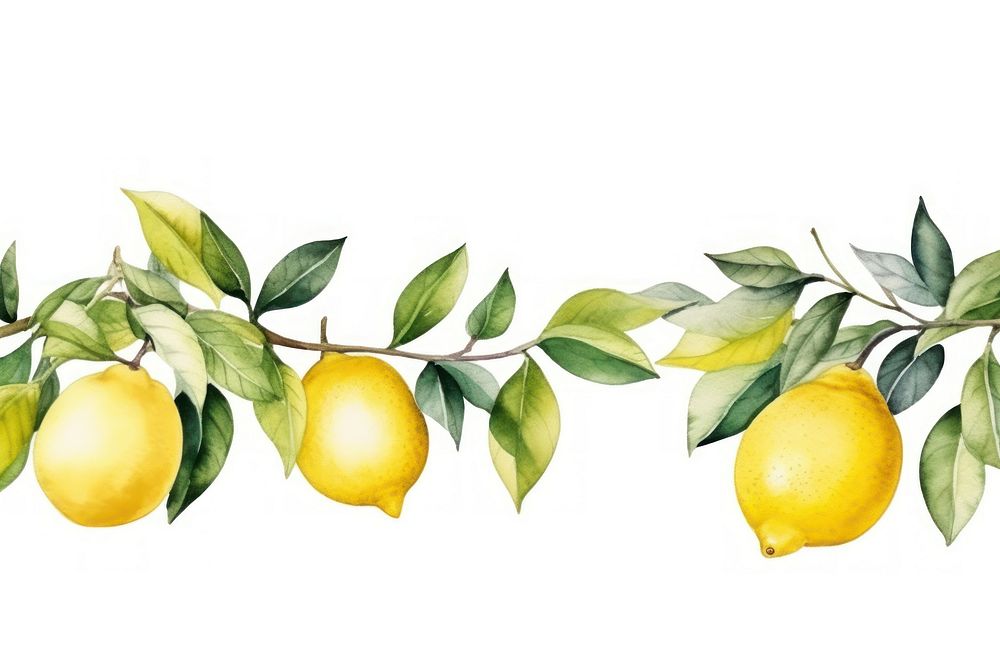 Lemon border lemon fruit plant.