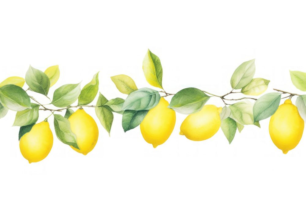 Lemon border lemon fruit plant.
