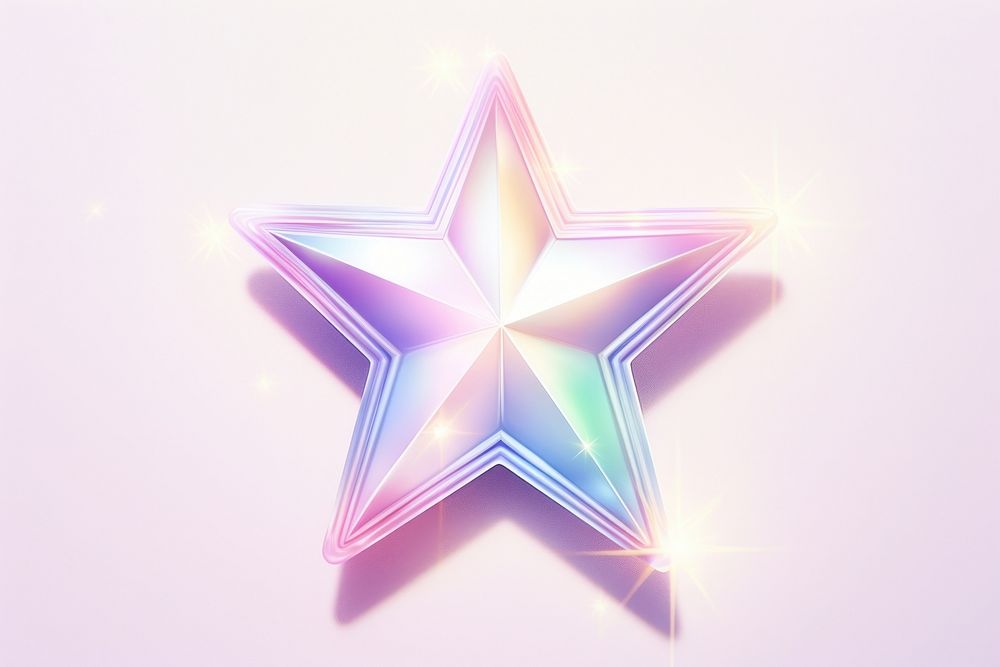 Star symbol shiny illuminated creativity.