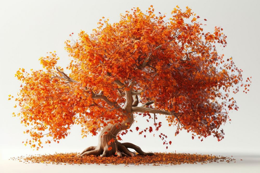  Autumn tree autumn plant maple. AI generated Image by rawpixel.