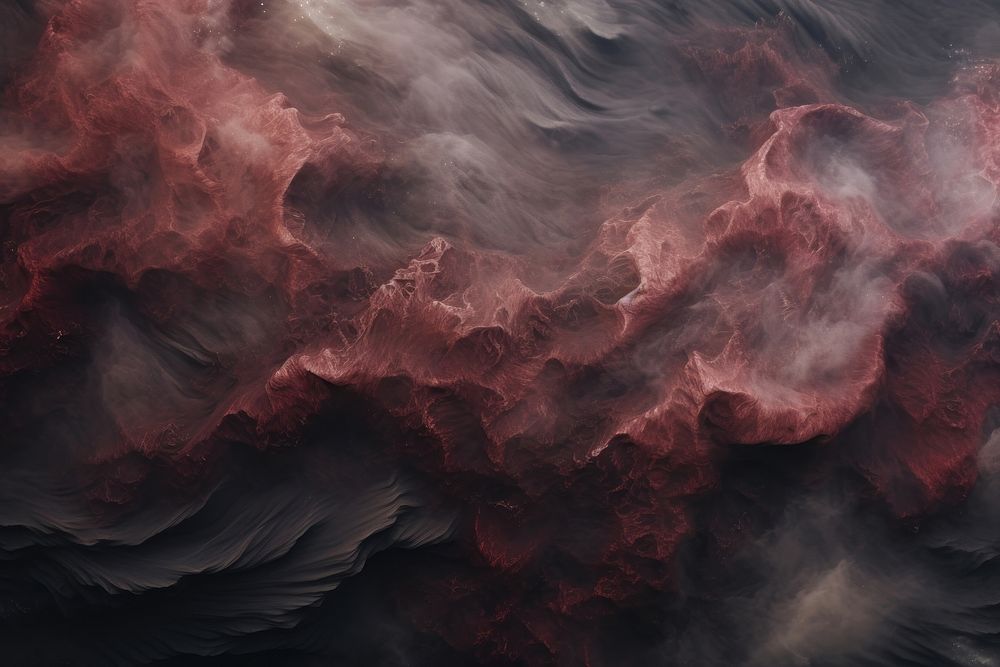  Sea waves outdoors nature smoke. AI generated Image by rawpixel.