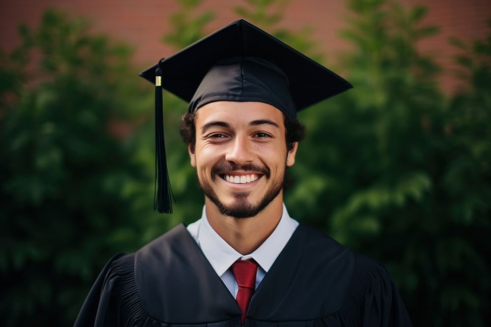 Latino man graduation portrait student. AI generated Image by rawpixel.