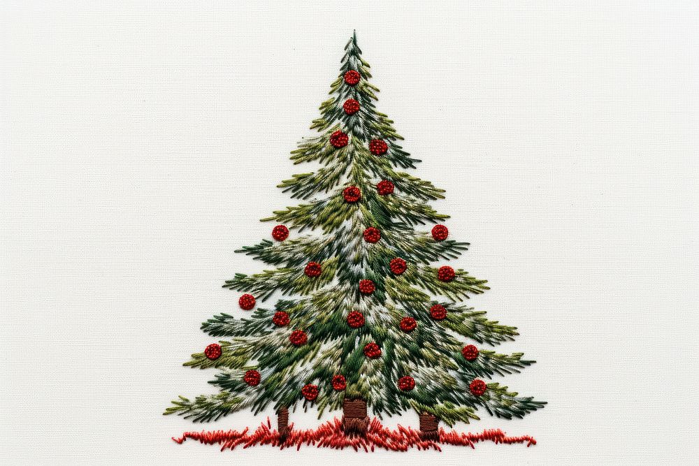 Christmas textile plant tree.