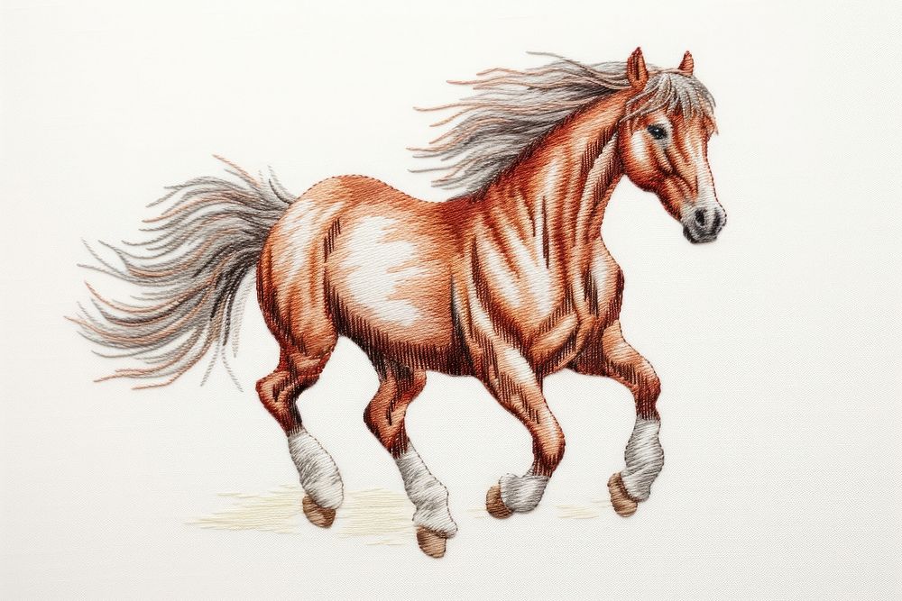 Horse drawing mammal animal.