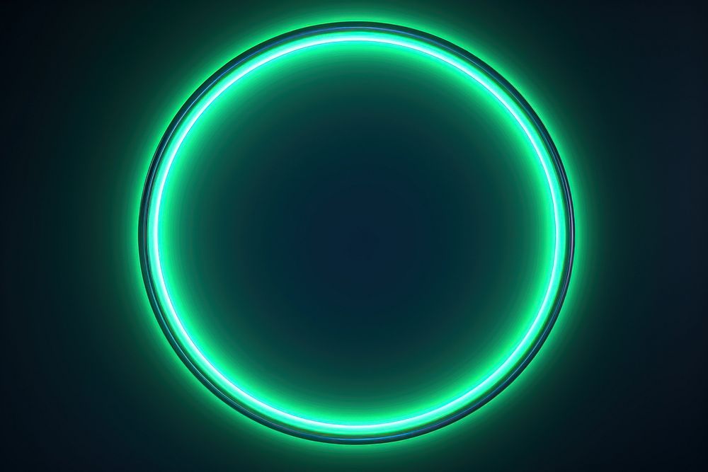  Neon lights on dark background green line blue. AI generated Image by rawpixel.