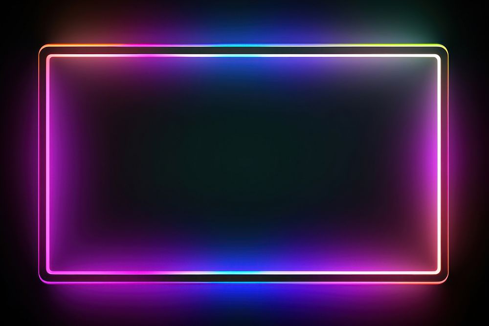  Neon lights on dark background screen purple illuminated. AI generated Image by rawpixel.