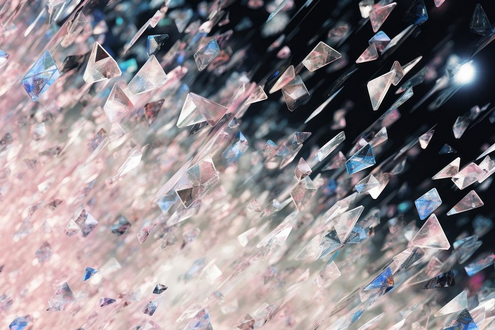 Geometric confetti diamonds backgrounds abstract crystal.
