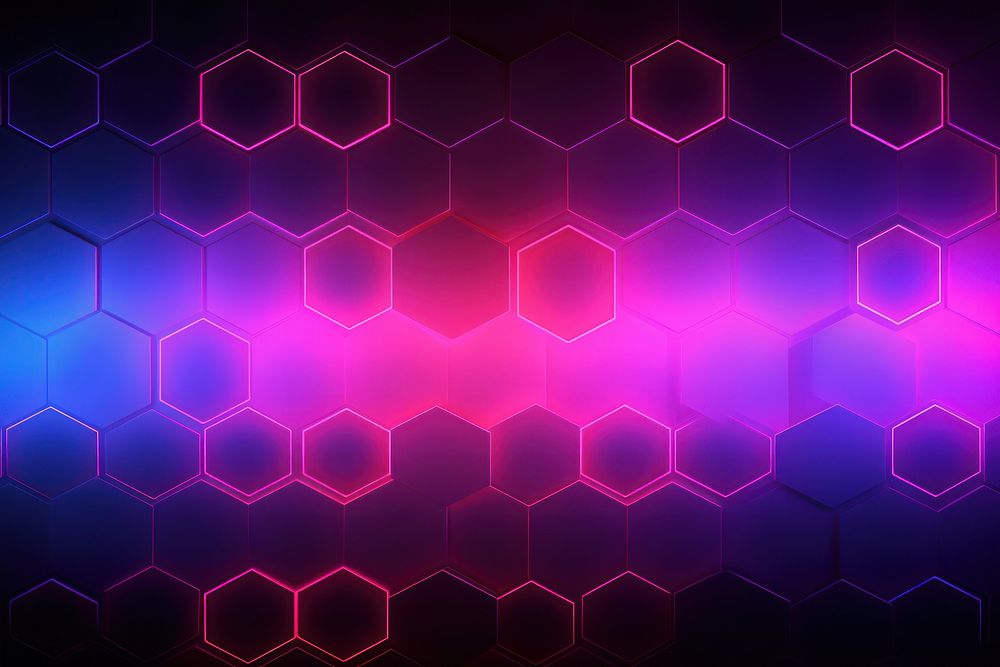 Hexagon background neon backgrounds abstract.