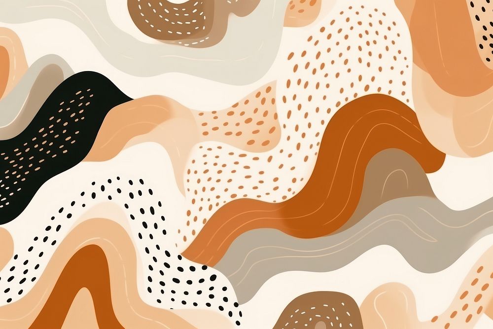  Organic shapes pattern art abstract. AI generated Image by rawpixel.